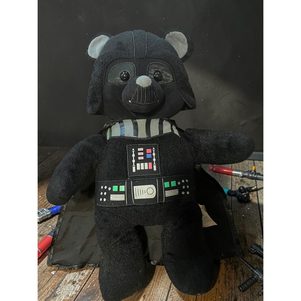 Build-A-Bear Star Wars Darth Vader Plush Bear with Cape Collectible Black